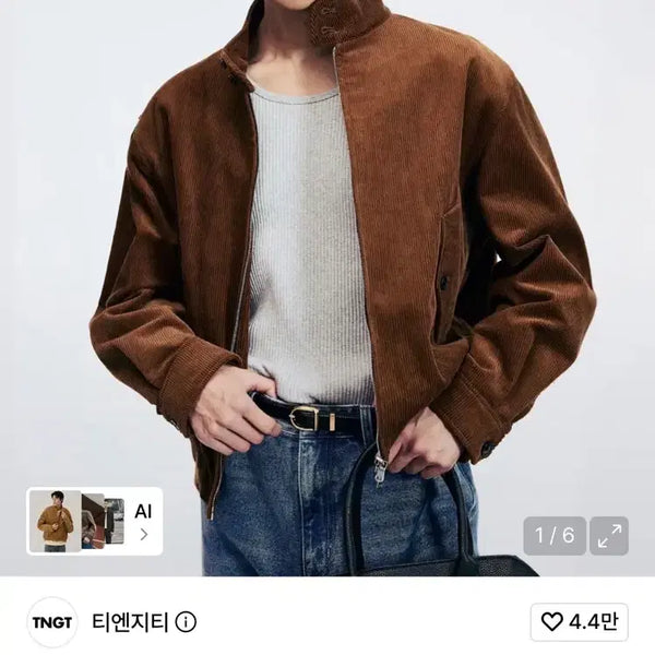 [BUNJANG] Tngt Corduroy Harrington Jacket / [100] tngt(티엔지티) 코듀로이 해링턴 자켓