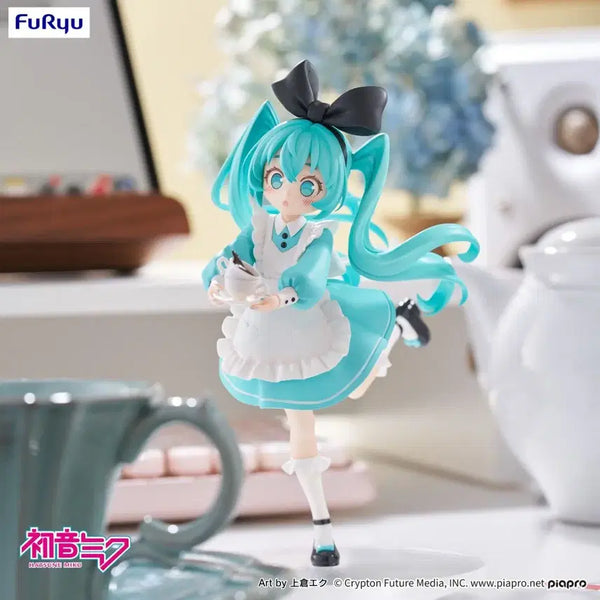 [BUNJANG] FURYU Vocaloid Hatsune Miku Alice in Wonderland Ver. Desktop Fairy Figure (Sealed) / 미개봉)후류 보컬로이드 데스크탑 페어리 피규어 하츠네 미쿠 이상한 나라의 앨리스 Ver.