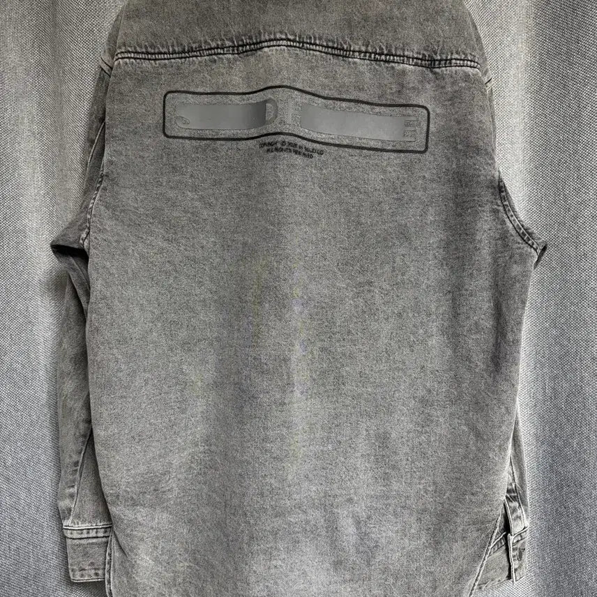 [BUNJANG] Solid Homme Back Logo Denim Shirt Size 48 / 솔리드옴므 백로고 데님 셔츠 48