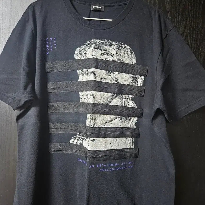 [BUNJANG] Diesel Printing T-Shirt Black XL / 디젤 반팔티 프린팅 블랙 XL