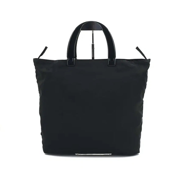 [BUNJANG] Prada Re-Nylon Triangle Logo Black Tote Bag / 프라다 삼각로고 리나일론 블랙 토트백