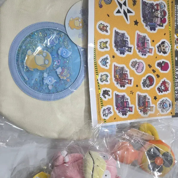 [BUNJANG] Pokemon Merchandise Bundle: Slowpoke Plush, Psyduck Bag, Eeveelution Stickers / (급처!)포켓몬스터 굿즈 일괄 판매합니다. 야돈 인형, 고라파덕 가방 이브이즈 스티커