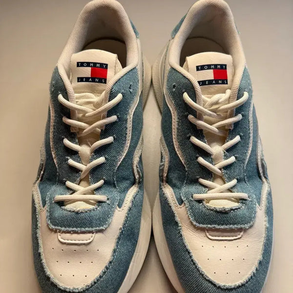 [BUNJANG] Tommy Jeans 24FW Denim Runner Sneakers (Size 270) / 타미진스 데님러너 스니커즈 24FW (270)