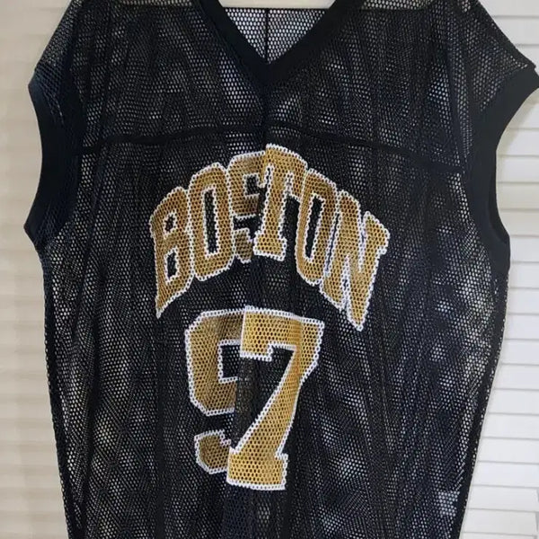 [BUNJANG] OURWAVE Mesh Jersey Black Gold 97 / OURWAVE 메쉬 저지 블랙 골드 97
