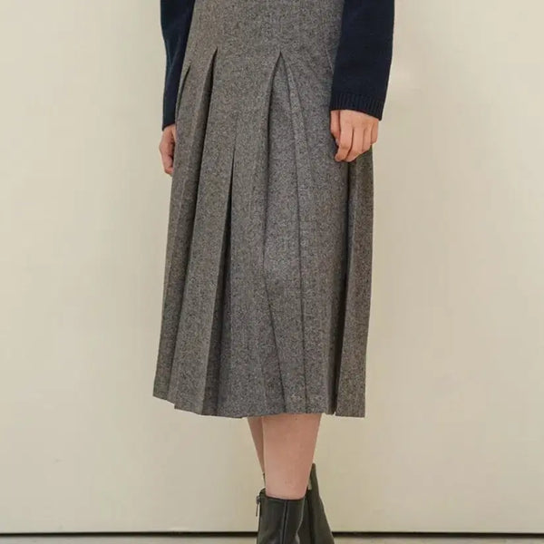 [BUNJANG] YUMER Henry Wool Pleated Skirt Standard 1 / [새상품] 유메르 헨리 울 플리츠 스커트 스탠다드 1