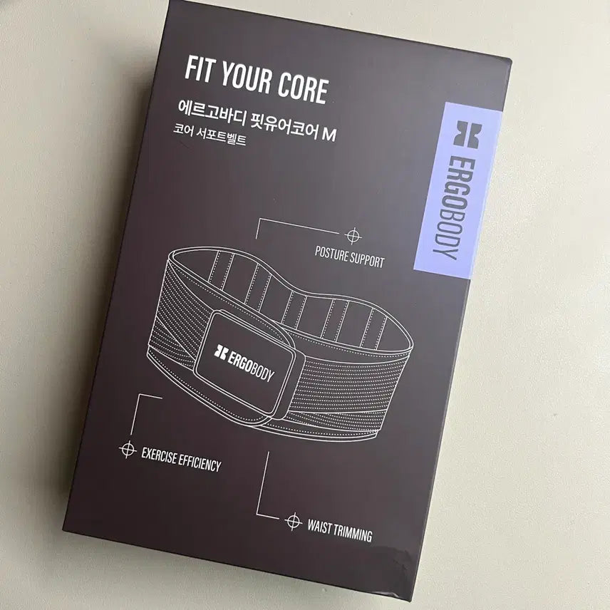 [BUNJANG] Ergobody Fit Your Core Support Belt (M, Black) / (미사용)에르고바디 핏유어코어 서포트 벨트 복대 M 블랙 산후