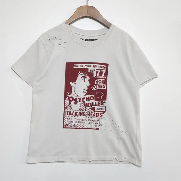 [BUNJANG] Brandy Melville Talking Heads "Psycho Killer" Graphic T-Shirt (Discontinued) / 단종 브랜디멜빌 Talking Heads 사이코킬러 티셔츠