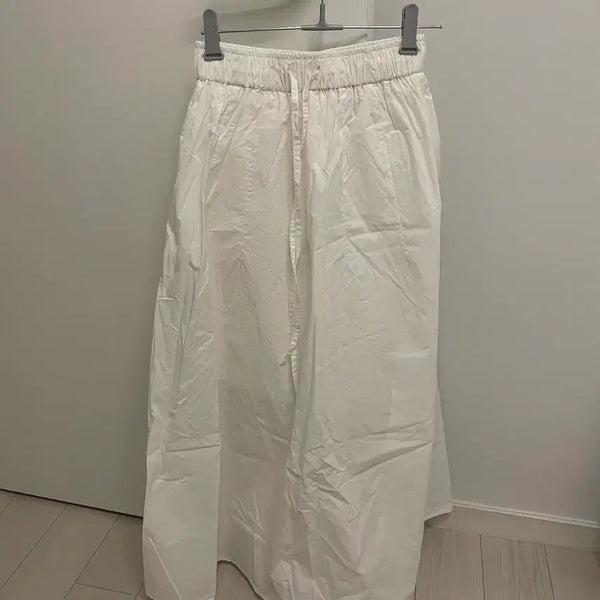 [BUNJANG] White Long Skirt / 화이트 롱 스커트