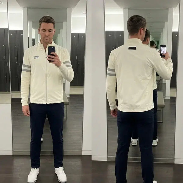 [BUNJANG] PXG Golf Zip-Up Jacket Ivory 95 / PXG 골프 집업 자켓 아이보리 95