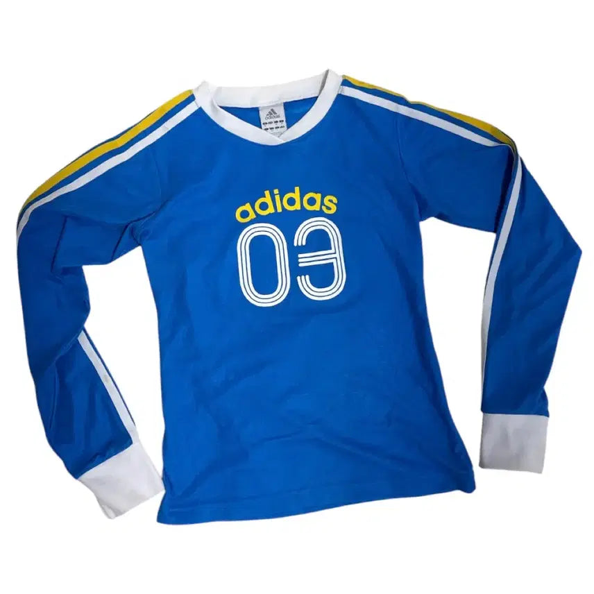 [BUNJANG] Adidas Vintage 03 Long Sleeve Jersey Blue / 아디다스 빈티지 03 롱슬리브 저지 블루