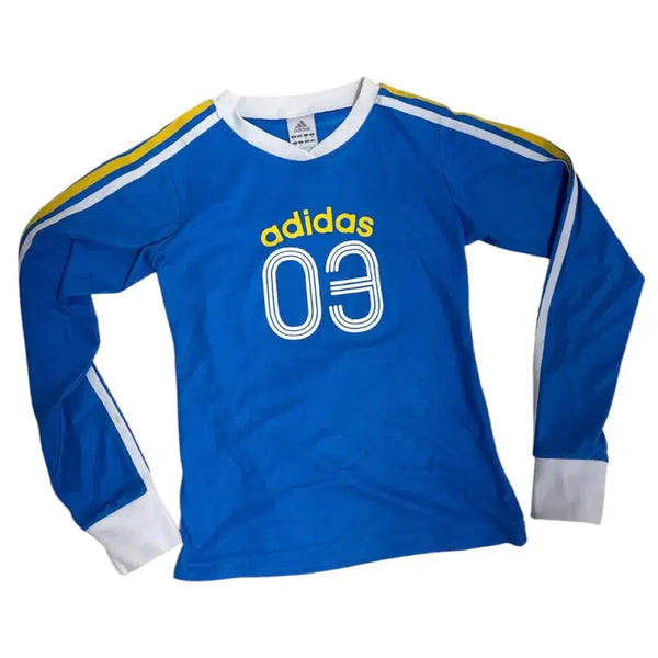 [BUNJANG] Adidas Vintage 03 Long Sleeve Jersey Blue / 아디다스 빈티지 03 롱슬리브 저지 블루