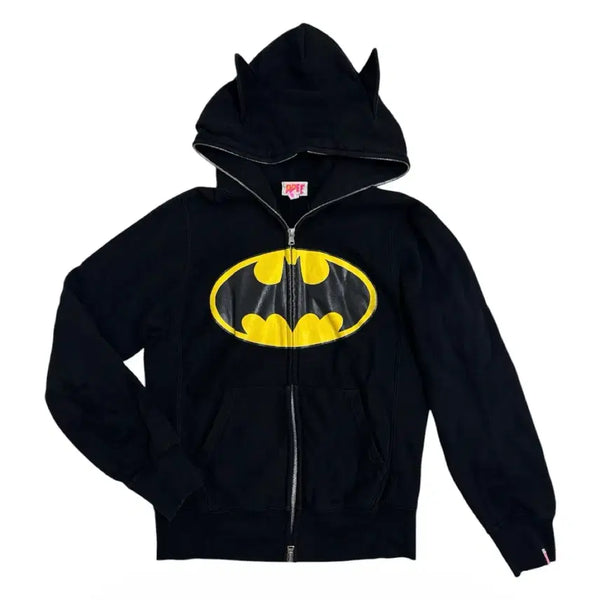[BUNJANG] A Bathing Ape x DC Comics Batman Collaboration Hooded Zip-Up Jacket / 베이프 x DC 코믹스 배트맨 콜라보 후드 집업