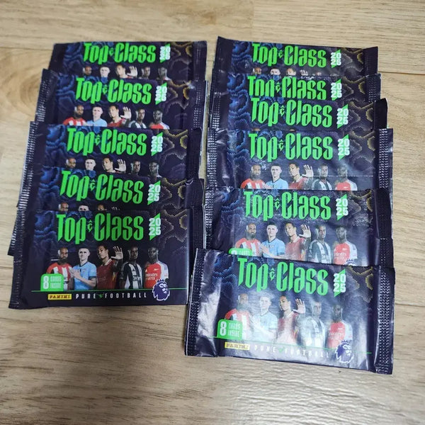 [BUNJANG] Panini Top Class 2025 Soccer Cards Bundle Set (11 Sealed Packs + 5 Bonus Packs) / 파니니 탑클래스2025 미개봉11팩 일괄+서비스5팩
