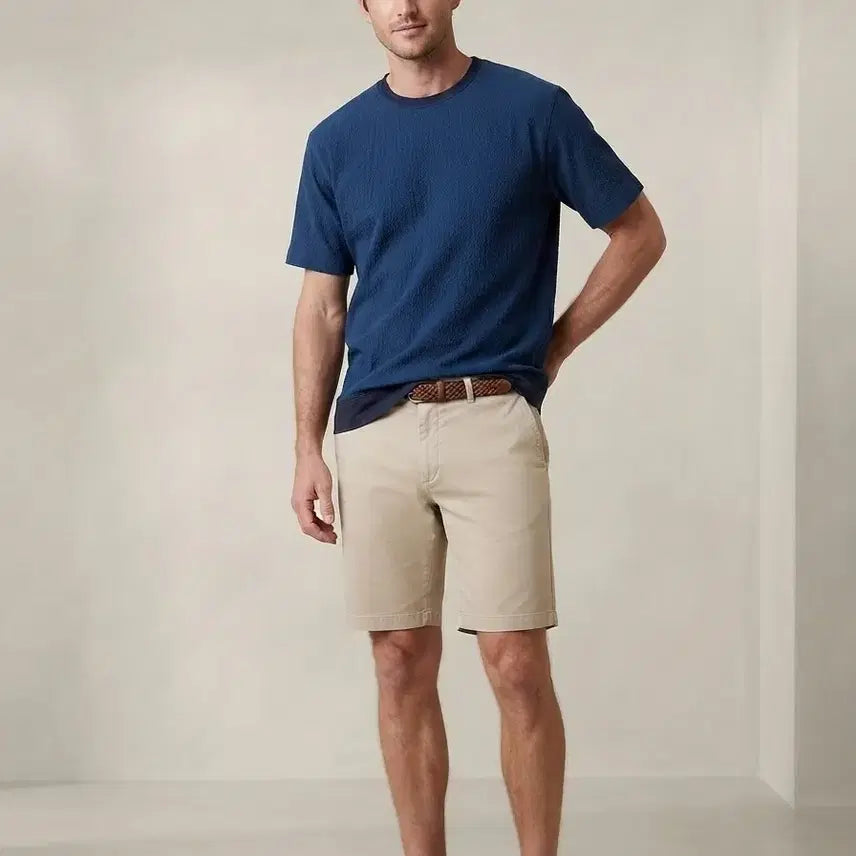[BUNJANG] Customellow Navy Textured Short Sleeve T-Shirt Size 95 / 커스텀멜로우 네이비 텍스쳐 반팔 티셔츠 95