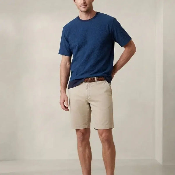 [BUNJANG] Customellow Navy Textured Short Sleeve T-Shirt Size 95 / 커스텀멜로우 네이비 텍스쳐 반팔 티셔츠 95