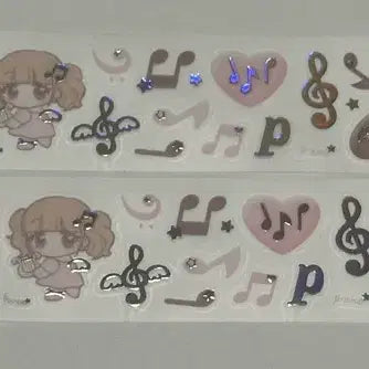 [BUNJANG] Melody Kiss Cut Sticker Set (Seolgi Pink Choco) / [마테띵] 설기 핑크 초코 멜로디 키스컷