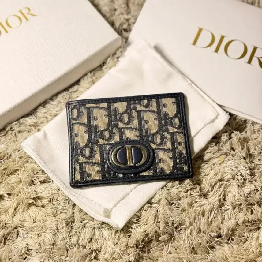 [BUNJANG] Dior 30 Montaigne Card Holder Black / [정품] 디올 30 몽테인 카드지갑