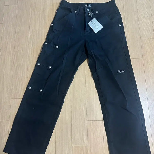 [BUNJANG] THUG CLUB Black Carpenter Pants Size 2 / THUG CLUB 블랙 카펜터 팬츠 사이즈 2