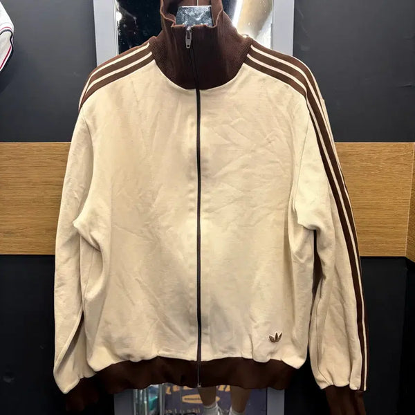 [BUNJANG] Adidas West Germany 70s Training Zip-up Beige Brown / 아디다스 희귀 서독제 70s 베이지 브라운