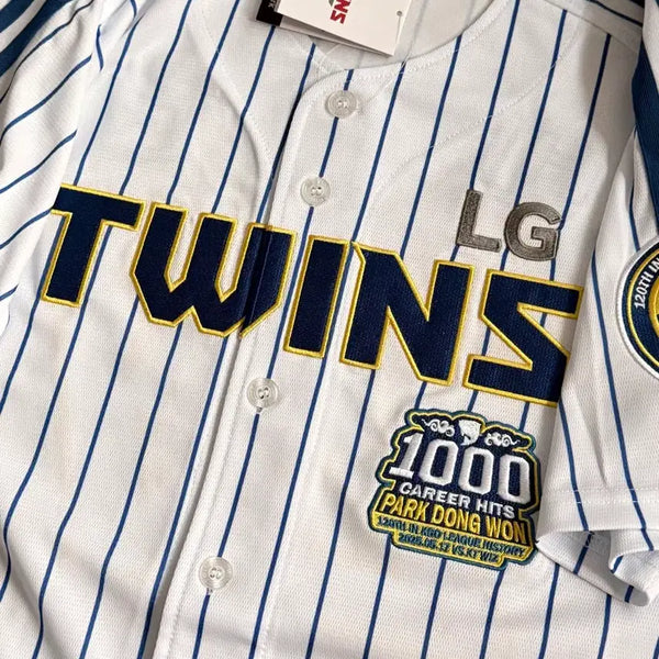 [BUNJANG] LG Twins Park Dong-won 1000-Hit Commemorative Baseball Jersey (Size 90) / 박동원 1000안타 기념 90사이즈 유니폼 판매합니다!