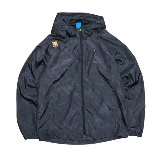 [BUNJANG] FC Barcelona Windbreaker Jacket / fc 바르셀로나 블랙 바람막이