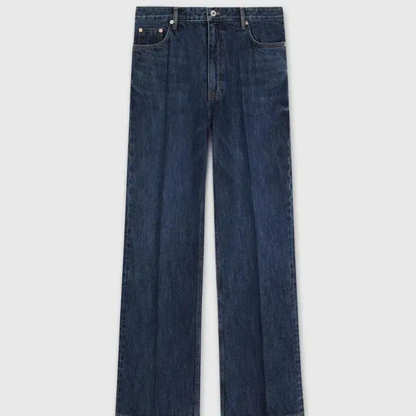 [BUNJANG] Tyle Kali Wash Denim Wide Flare Pants / 타일레 칼리 워시 데님 팬츠