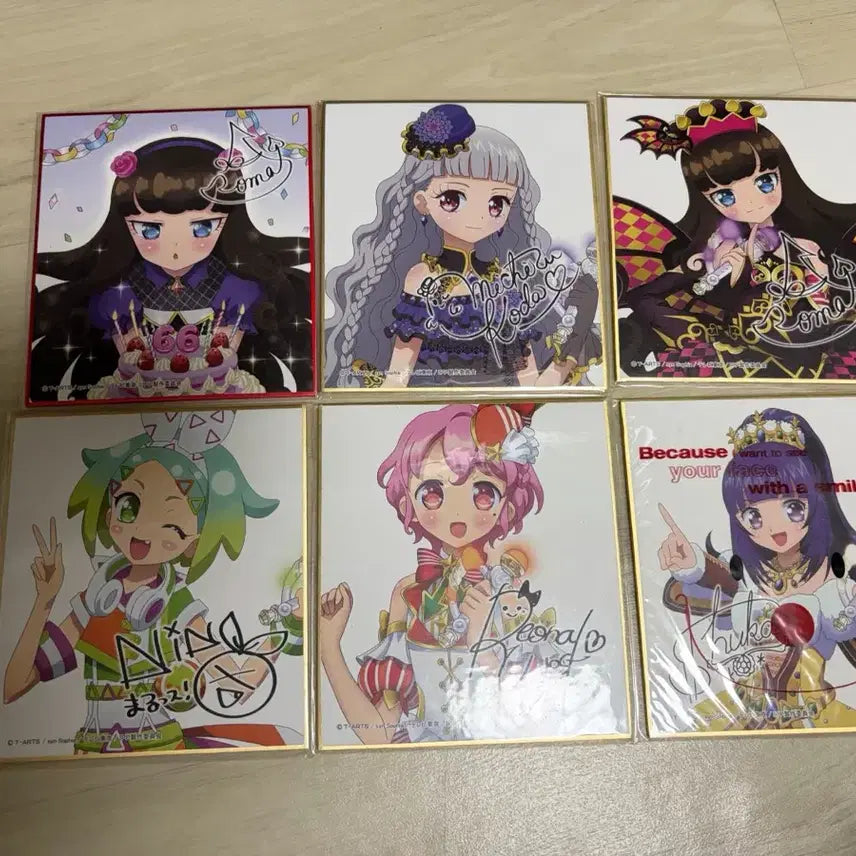 [BUNJANG] Pripara Sign Boards Bundle Set / 프리파라 싸인판 6개 일괄