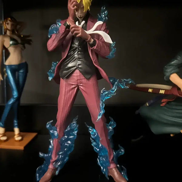 [BUNJANG] One Piece Sanji Figure with Blue Flame Effect / 상디 피규어