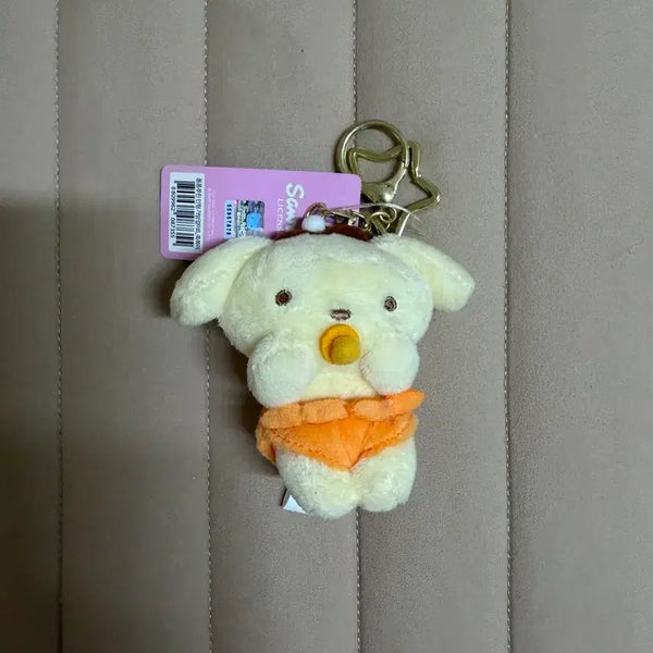 [BUNJANG] Sanrio Pompompurin "Jjokjjoki" Doll Keychain / 산리오 폼폼푸린 쪽쪽이 인형 키링
