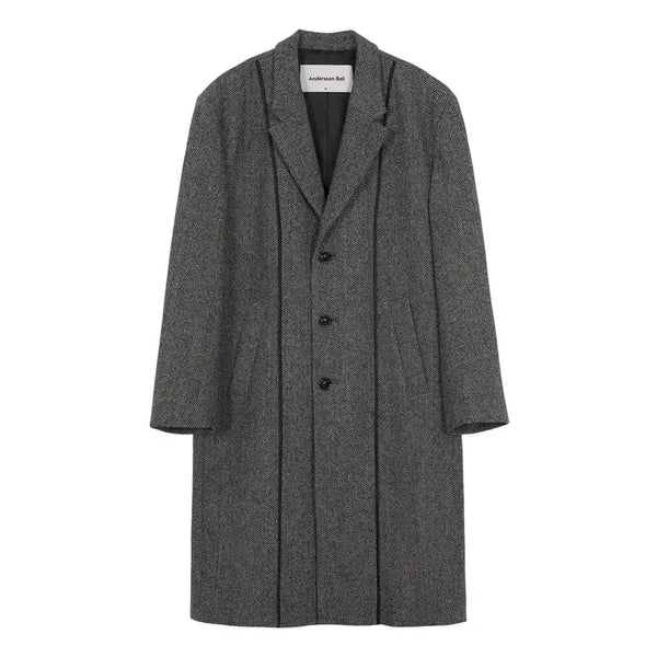 [BUNJANG] Andersson Bell Daddy Herringbone Inside Out Wool Coat / [M] 앤더슨벨 대디 헤링본 인사이드 아웃 울 코트