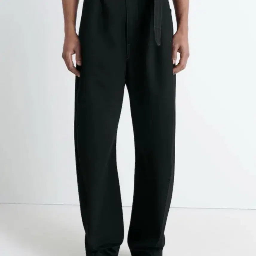[BUNJANG] Lemaire Twisted Belted Pants 25SS Black M / 르메르 트위스티드 벨티드 팬츠 25SS 블랙 M