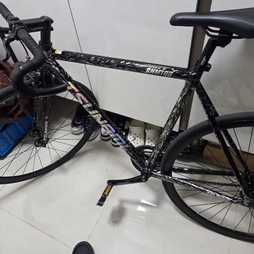 [BUNJANG] Tsunami Flame Black Full Bike M Size / 쓰나미 불꽃블랙 완차 ㄱ급처