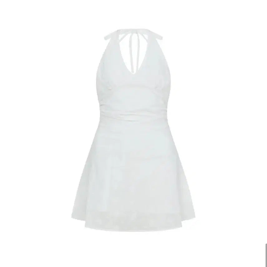 [BUNJANG] Letter From Moon Bella Lace Halterneck Dress / 레터프롬문 벨라 레이스 펀칭 홀터넥 원피스