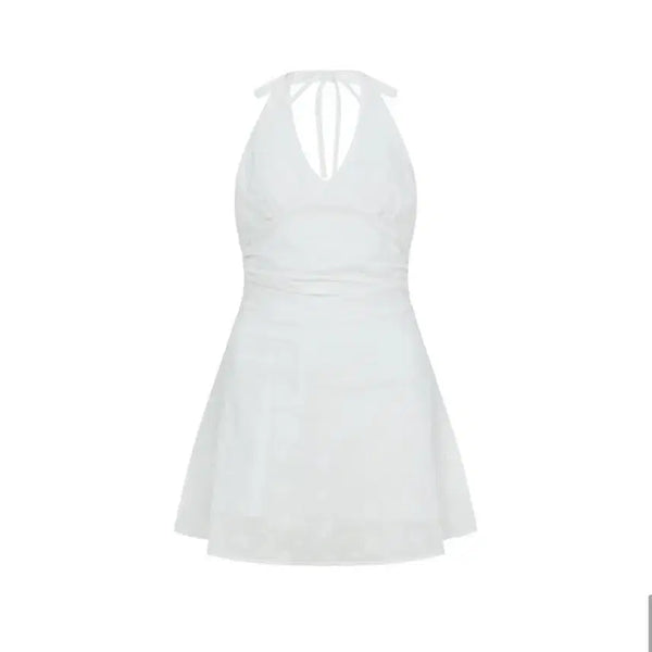 [BUNJANG] Letter From Moon Bella Lace Halterneck Dress / 레터프롬문 벨라 레이스 펀칭 홀터넥 원피스
