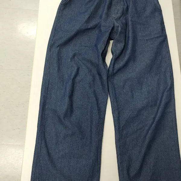[BUNJANG] Semi-Wide Banding Denim Pants / 세미와이드 데님 밴딩 바지