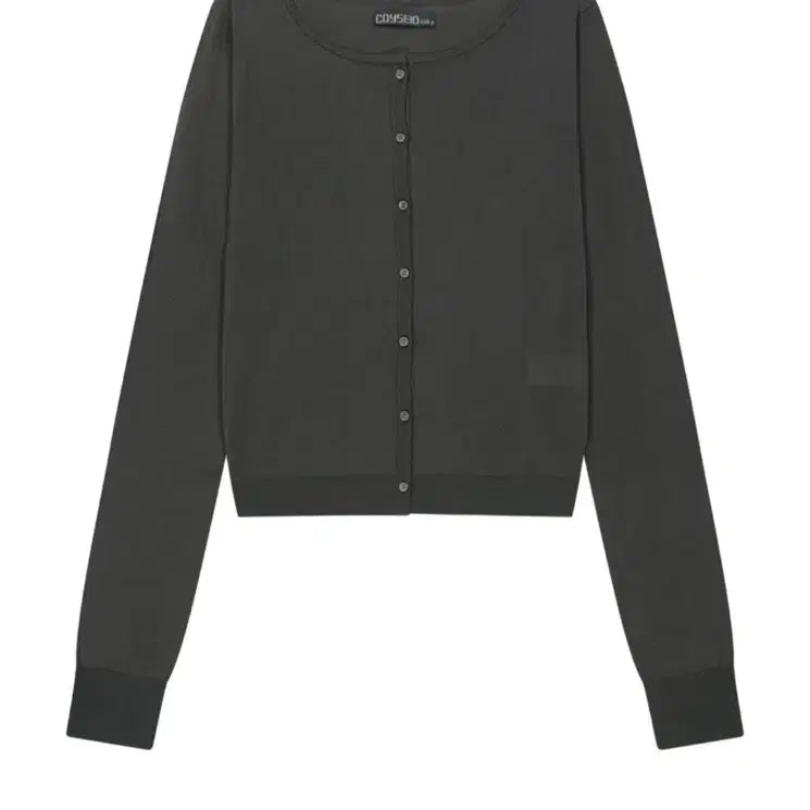 [BUNJANG] COYSEIO 038 Colored Button Cardigan Charcoal / 코이세이오 038 컬러 버튼 가디건 차콜
