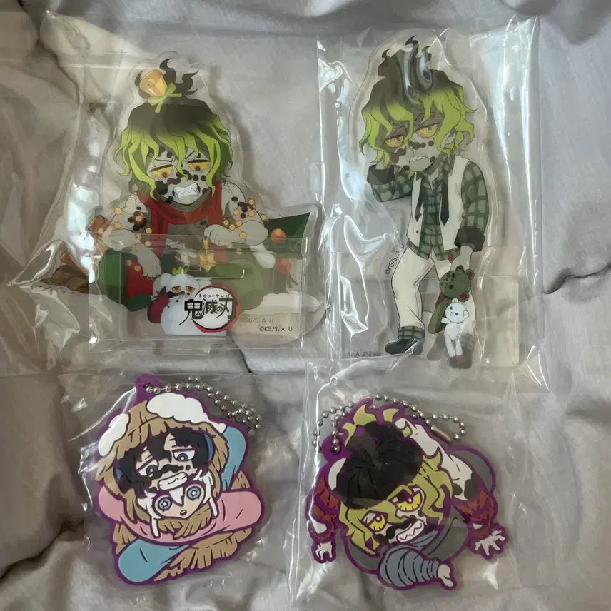 [BUNJANG] Demon Slayer Gyutaro Acrylic Stand & Rubber Strap Set / 귀멸의 칼날 규타로 아크릴 스탠드 + 러버스트랩 판매