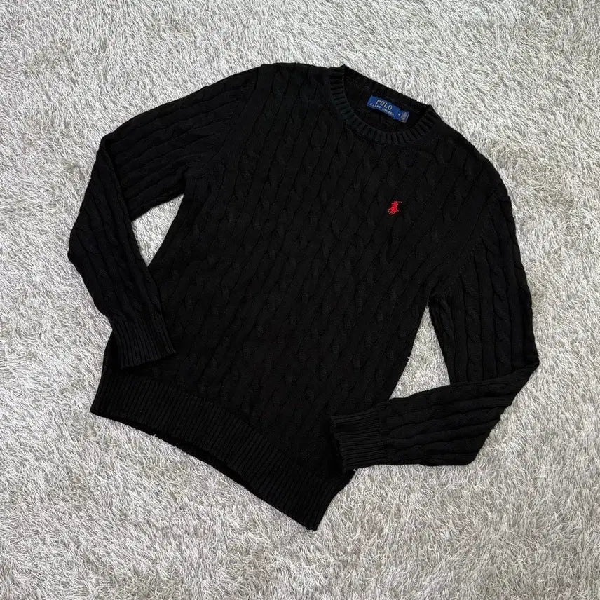 [BUNJANG] Polo Ralph Lauren Cable Knit Sweater / 폴로 정품 케이블 니트 꽈베기