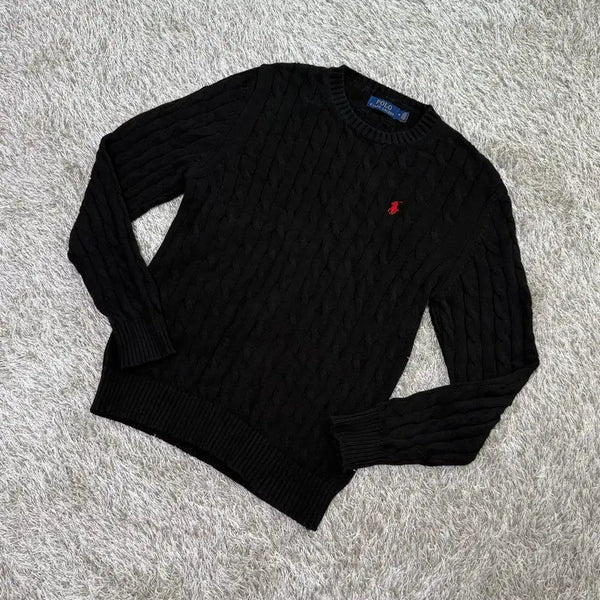[BUNJANG] Polo Ralph Lauren Cable Knit Sweater / 폴로 정품 케이블 니트 꽈베기
