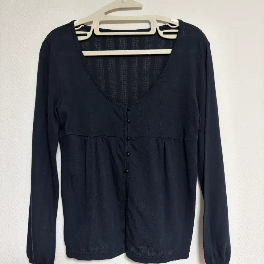 [BUNJANG] Kamome Sangjo Navy Summer Blouse / 카모메산장 네이비 여름 블라우스