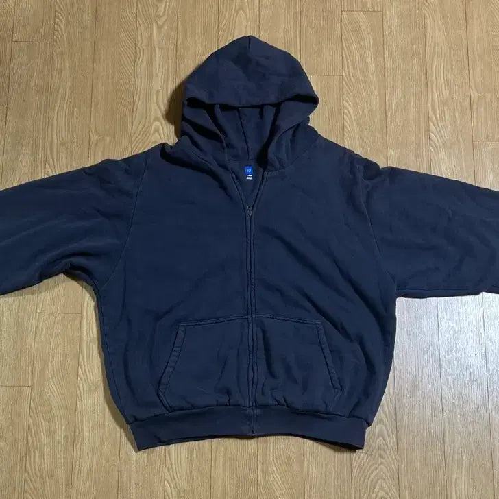 [BUNJANG] YZY Zip-Up Hoodie Navy / 이지 YZY 집업 후드 네이비