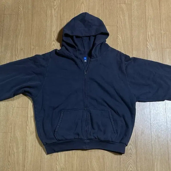 [BUNJANG] YZY Zip-Up Hoodie Navy / 이지 YZY 집업 후드 네이비