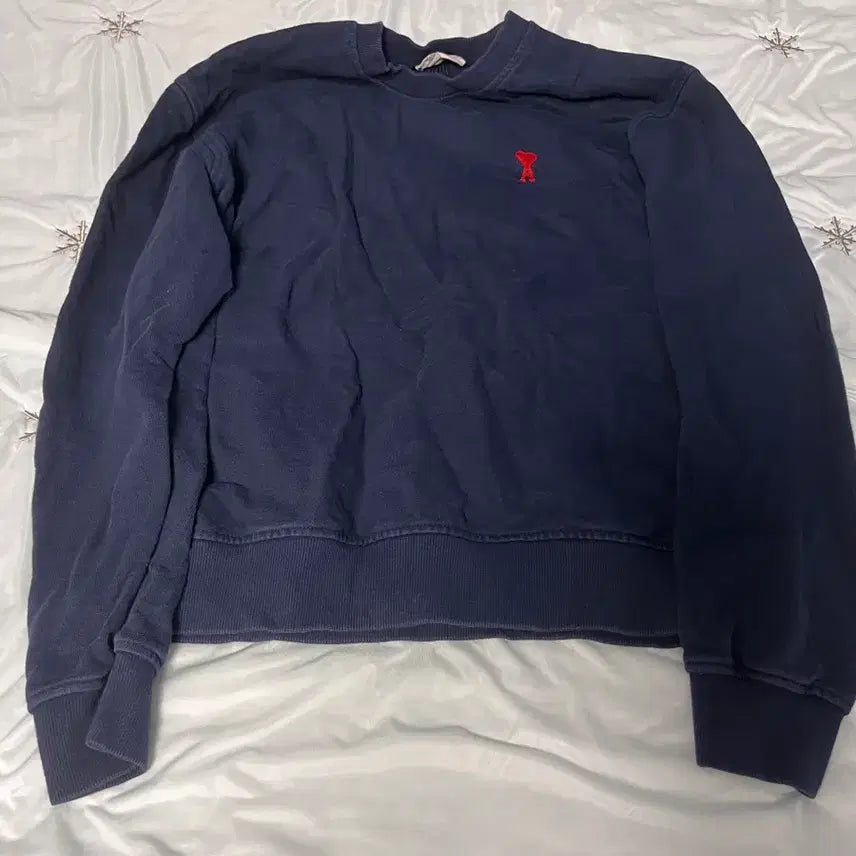 [BUNJANG] AMI Sweatshirt Navy M / 아미 맨투맨 M 병행수입