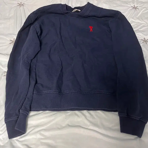 [BUNJANG] AMI Sweatshirt Navy M / 아미 맨투맨 M 병행수입