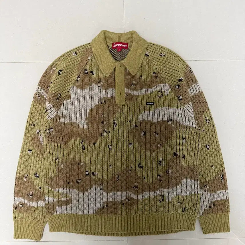 [BUNJANG] Supreme Camo Knit Sweater (Size S) / 슈프림 니트