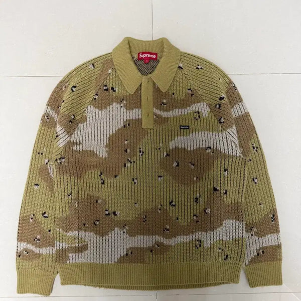 [BUNJANG] Supreme Camo Knit Sweater (Size S) / 슈프림 니트