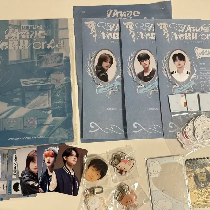 [BUNJANG] TXT Choi Choi Choi Cafe Goods Bundle Set / 투바투 최최최 카페 굿즈 양도 수빈 연준 범규