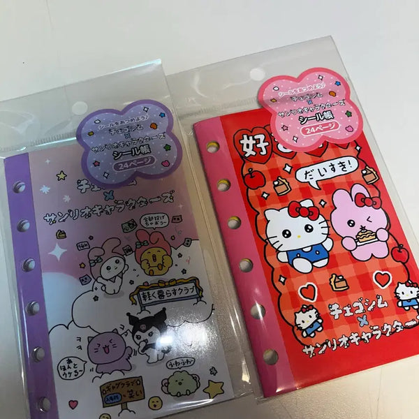 [BUNJANG] Sanrio Cheosim Type-Separating Paper Sticker Binder Diary / 산리오 최고심 속지 이형지 씰바인더 스티커 다이어리