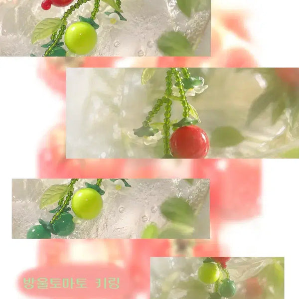 [BUNJANG] Handmade Cherry Tomato Charm / 핸드메이드 방울토마토 키링