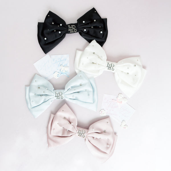 [BUNJANG] Lafary Bijou Satin Ribbon Barrette Hairpin / Lafary 라파리 비쥬 새틴 리본 발레타 머리핀 헤어핀